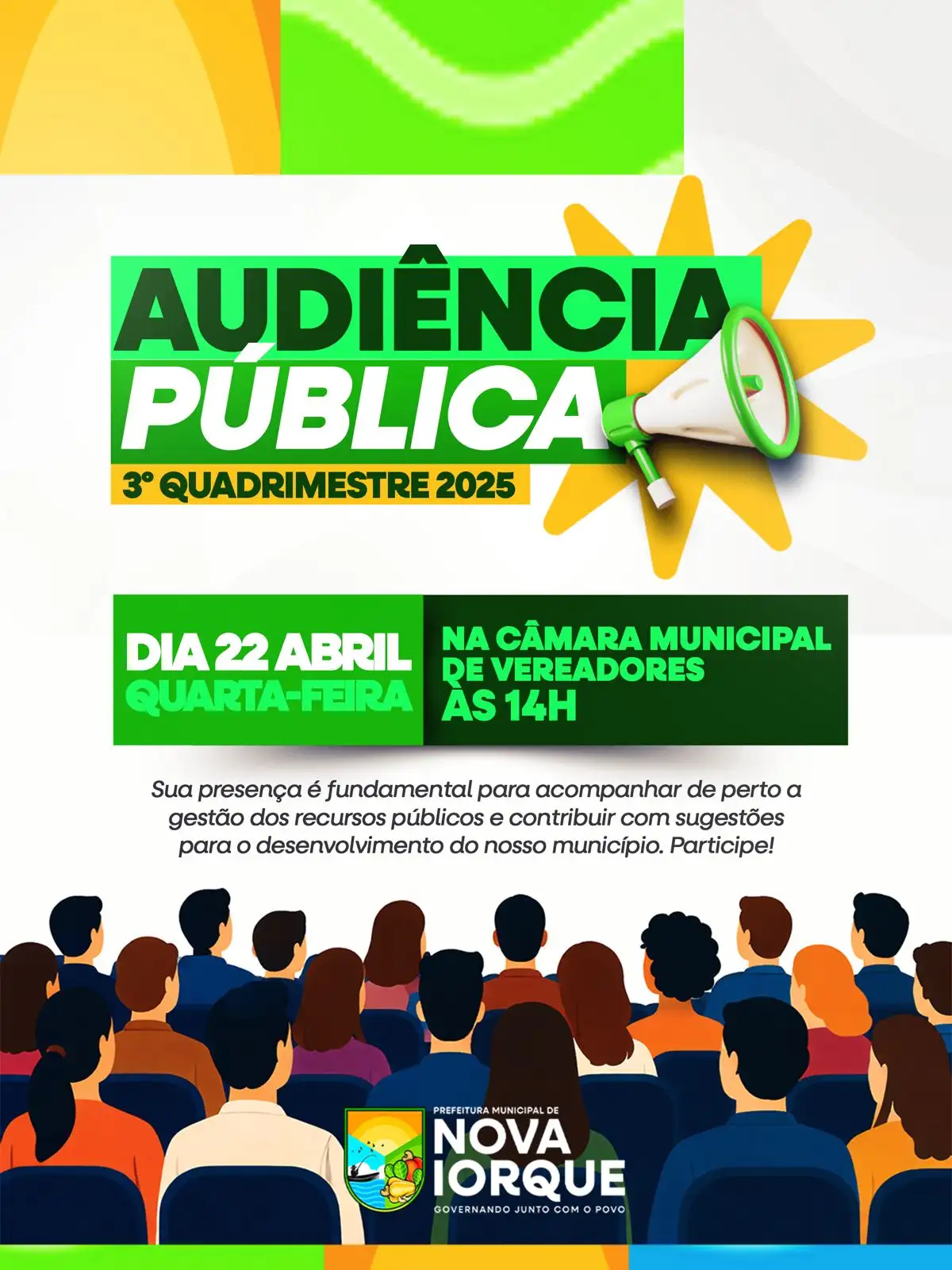 AUDIÊNCIA PÚBLICA - 3° Quadrimestre de 2025